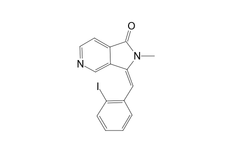 (E)-3-(2-IODOBENZYLIDENE)-2-METHYL-2,3-DIHYDRO-1H-PYRROLO-[3,4-C]-PYRIDIN-1-ONE