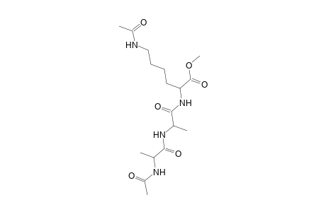 Lysine, N6-acetyl-N2-[N-(N-acetyl-L-alanyl)-L-alanyl]-, methyl ester, L-