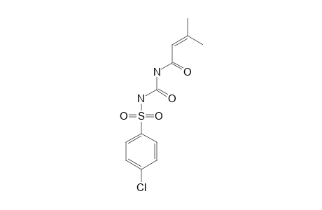 1-(p-chlorophenyl)sulfonyl-3-(3-methylcrotonoyl)urea