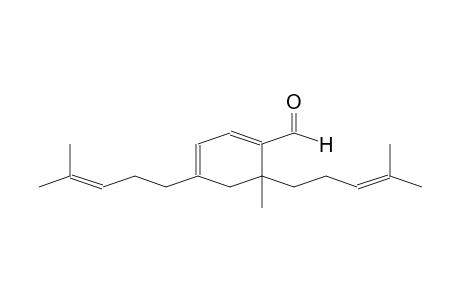 6-Methyl-4,6-bis(4-methylpent-3-enyl)-1-cyclohexa-1,3-dienecarboxaldehyde