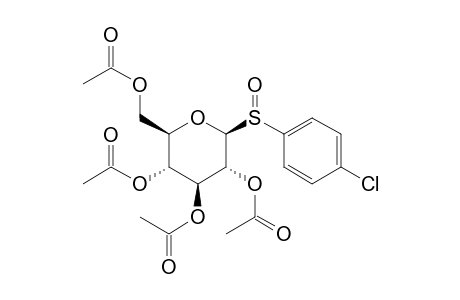 1-[(p-chlorophenyl)sulfinyl]-1-deoxy-beta-D-glucose, tetraacetate