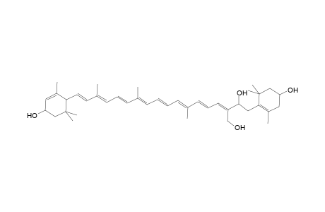 .beta.,.epsilon.-Carotene-3,3',8,19-tetrol, 7,8-dihydro-