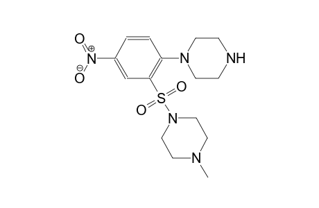 1-Methyl-4-([5-nitro-2-(1-piperazinyl)phenyl]sulfonyl)piperazine