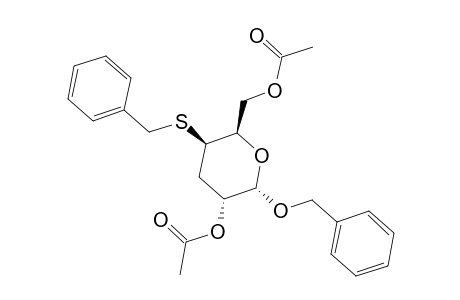 BENZYL-2,6-DI-O-ACETYL-4-S-BENZYL-3-DEOXY-4-THIO-ALPHA-D-XYLO-HEXOPYRANOSIDE