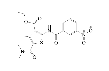 ethyl 5-[(dimethylamino)carbonyl]-4-methyl-2-[(3-nitrobenzoyl)amino]-3-thiophenecarboxylate