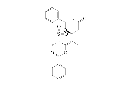 (4RS,5Z,7SR)-6-BEZOYLOXY-4-BENZYLOXY-5-METHYL-7-(METHYLSULFONYL)-OCT-5-EN-2-ONE