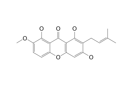 1,3,8-TRIHYDROXY-7-METHOXY-2-(3-METHYLBUT-2-ENYL)-XANTHONE