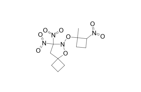 6-(1-METHYL-2-NITROCYCLOBUTOXY)-7,7-DINITRO-5-OXA-6-AZASPIRO-[3.4]-OCTANE;DIASTEREOMER_A;MAJOR_DIASTEREOMER