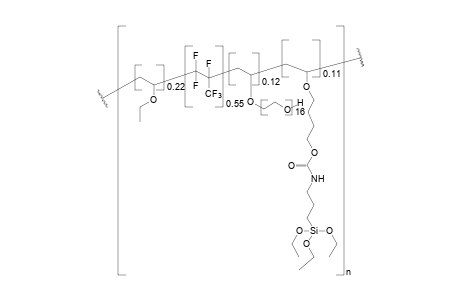 Fluoropolymer grafted PEO grafted Triethoxysilane