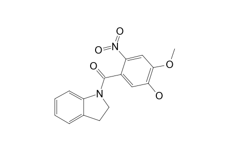 1'-(3-HYDROXY-4-METHOXY-6-NITROBENZOYL)-2',3'-DIHYDROINDOLE