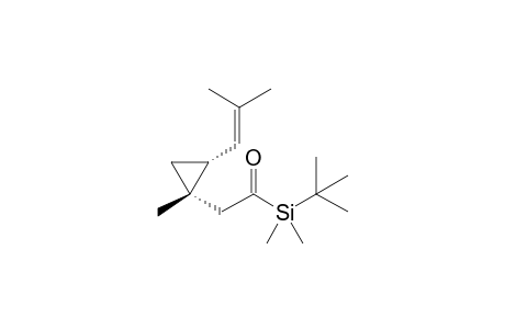 Silane, (1,1-dimethylethyl)dimethyl[[1-methyl-2-(2-methyl-1-propenyl)cyclopropyl]acetyl]-, cis-