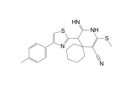 4-Imino-5-[4-(4-methylphenyl)-1,3-thiazol-2-yl]-2-(methylsulfanyl)-3-azaspiro[5.5]undec-1-ene-1-carbonitrile