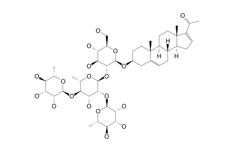 #7;PREGNA-5,16-DIENE-3-BETA-OL-20-ONE-3-O-ALPHA-L-RHAMNOPYRANOSYL-(1->2)-[ALPHA-L-RHAMNOPYRANOSYL-(1->4)]-ALPHA-L-RHAMNOPYRANOSYL-(1->2)-BETA-D-GLUCOPYR