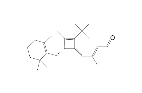 (3Z)-2-TERT.-BUTYL-3-[(2E)-3-FORMYL-2-METHYLPROP-2-ENYLIDENE]-1-METHYL-4-[(2,6,6-TRIMETHYLCYCLOHEX-1-EN-1-YL)-METHYL]-CYCLOBUT-1-ENE