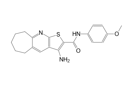 5H-cyclohepta[b]thieno[3,2-e]pyridine-2-carboxamide, 3-amino-6,7,8,9-tetrahydro-N-(4-methoxyphenyl)-