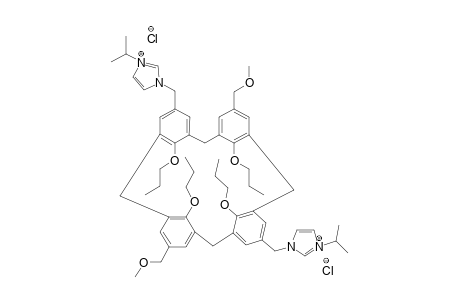 5,17-BIS-[(3-ISOPROPYLIMIDAZOLIUM-1-YL)-METHYL]-11,23-BIS-(METHOXYMETHYL)-25,26,27,28-TETRAPROPOXYCALIX-[4]-ARENE-DICHLORIDE