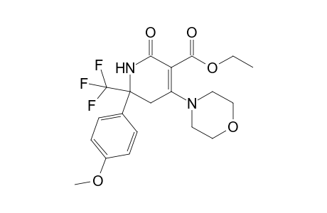 2-(4-Methoxyphenyl)-4-(4-morpholinyl)-6-oxo-2-(trifluoromethyl)-1,3-dihydropyridine-5-carboxylic acid ethyl ester