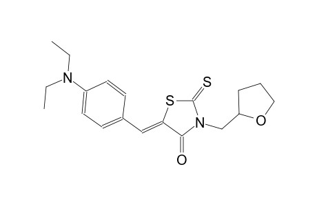 (5Z)-5-[4-(diethylamino)benzylidene]-3-(tetrahydro-2-furanylmethyl)-2-thioxo-1,3-thiazolidin-4-one