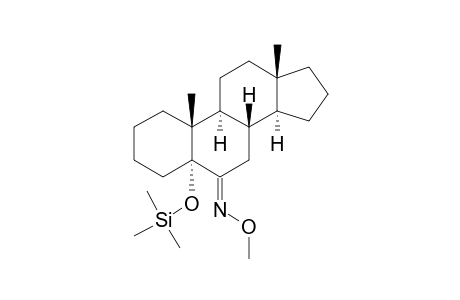 5-[(TRIMETHYLSILYL)OXY]-5.ALPHA.-ANDROSTAN-6-ONE(6-O-METHYLOXIME)