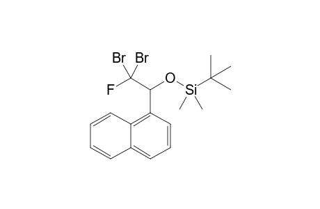 1,1-Dibromo-1-fluoro-2-(t-butyldimethylsilyloxy)-2-(1-naphthyl)ethane