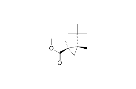 Cyclopropanecarboxylic acid, 2-(1,1-dimethylethyl)-1,2-dimethyl-, methyl ester, cis-