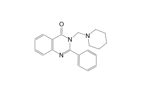 2-Phenyl-3-(1-piperidinylmethyl)-4(3H)-quinazolinone