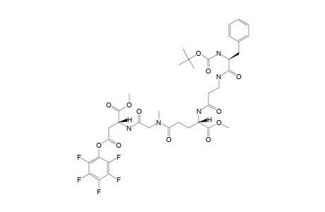 BETA-PENTAFLUOROPHENYL-(2S)-N-(TERT.-BUTOXYCARBONYL)-PHENYLALANYL-BETA-ALANYL-[ALPHA-METHYL-(2R)-GLUTAMYL]-GAMMA-SARCOSYL-[ALPHA-METHYL-(2R)-ASPAR