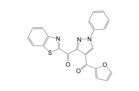 benzo[d]thiazol-2-yl(4-(furan-2-carbonyl)-1-phenyl-1H-pyrazol-3-yl)methanone