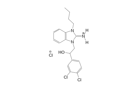 1-butyl-3-[2-(3,4-dichlorophenyl)-2-hydroxyethyl]-1,3-dihydro-2H-benzimidazol-2-iminium chloride