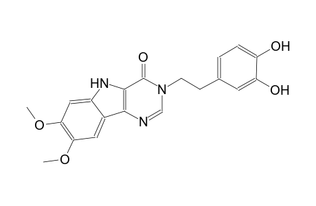 3-[2-(3,4-dihydroxyphenyl)ethyl]-7,8-dimethoxy-3,5-dihydro-4H-pyrimido[5,4-b]indol-4-one