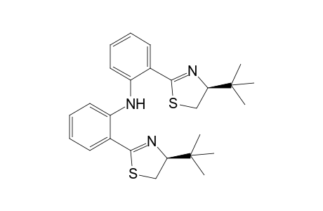 2-[(4S)-4-tert-butyl-4,5-dihydrothiazol-2-yl]-N-[2-[(4S)-4-tert-butyl-4,5-dihydrothiazol-2-yl]phenyl]aniline