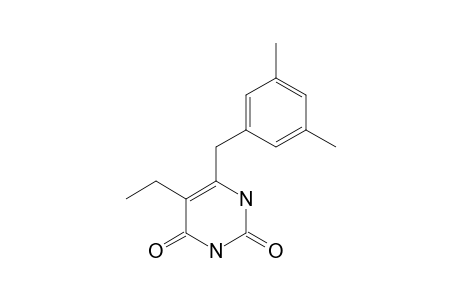 6-(3,5-DIMETHYLBENZYL)-5-ETHYL-URACIL