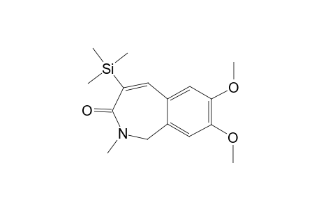 7,8-DIMETHOXY-2-METHYL-4-TRIMETHYLSILYL-1,2-DIHYDRO-3H-2-BENZAZEPIN-3-ONE