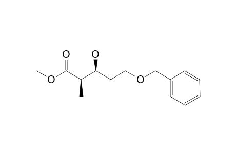 (-)-METHYL-(2R,3S)-5-(BENZYLOXY)-3-HYDROXY-2-METHYLPENTANOATE