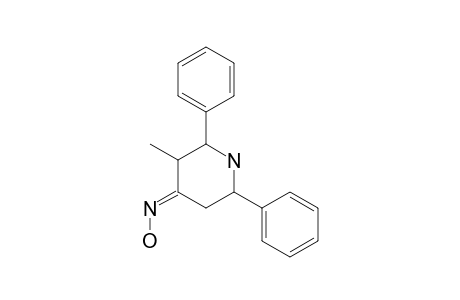 2,6-DIPHENYL-3-METHYL-PIPERIDIN-4-ONE-OXIME