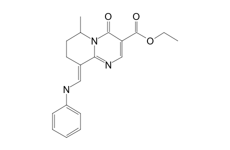 (9E)-4-keto-6-methyl-9-[(phenylamino)methylene]-7,8-dihydro-6H-pyrido[1,2-a]pyrimidine-3-carboxylic acid ethyl ester