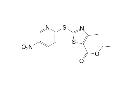 4-methyl-2-[(5-nitro-2-pyridyl)thio]-5-thiazolecarboxylic acid, ethyl ester