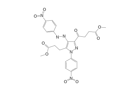 5-(2-METHOXYCARBONYLETHYL)-1-(4-NITROPHENYL)-4-(4-NITROPHENYLAZO)-3-(3-METHOXYCARBONYL-1-OXOPROPYL)-PYRAZOLE