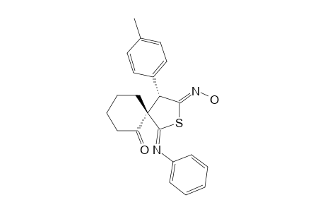 5'-HYDROXYIMINO-4'-(4-METHYLPHENYL)-2'-PHENYLIMINO-1-OXO-2',3',4',5'-TETRAHYDROSPIRO-[CYCLOHEXANE-2,3'-THIOPHENE]