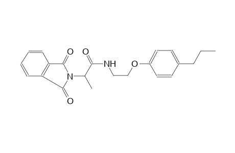 2-(1,3-Dioxo-1,3-dihydro-2H-isoindol-2-yl)-N-[2-(4-propylphenoxy)ethyl]propanamide