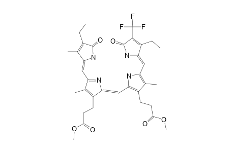 #4;ALPHA-ISOMER;(4Z,9Z,15Z)-2,17-DIETHYL-1,19,23,24-TETRAHYDRO-3,7,13-TRIMETHYL-1,19-DIOXO-18-(TRIFLUOROMETHYL)-21H-BILIN-8,12-DIPROPIONIC-ACID-DIMETHYLESTER