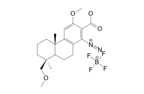 13-CARBOXY-12,19-DIMETHOXYPODOCARPA-8,11,13-TRIENE-14-DIAZONIUM-TETRAFLUOROBORATE