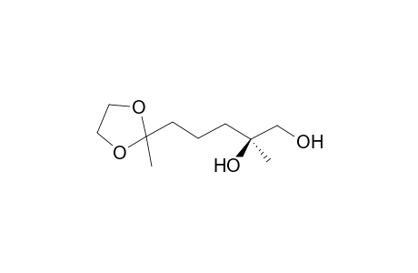 (2S)-2-methyl-5-(2-methyl-1,3-dioxolan-2-yl)pentane-1,2-diol