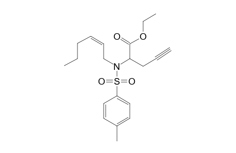 (Z)-2-[[(4-METHYLPHENYL)-SULFONYL]-2-HEXENYLAMINO]-4-PENTYNOIC-ACID-ETHYLESTER