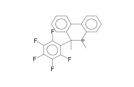 9-PENTAFLUOROPHENYL-9,10-DIMETHYLPHENANTHRENONIUM CATION