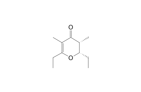 (2RS,3SR)-2,6-Diethyl-2,3-dihydro-3,5-dimethyl-4H-pyran-4-one