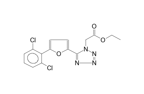 ETHYL 5-[5-(2,6-DICHLOROPHENYL)-2-FURYL]-1-TETRAZOLYLACETATE