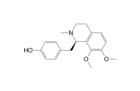 Phenol, 4-[(1,2,3,4-tetrahydro-7,8-dimethoxy-2-methyl-1-isoquinolinyl)methyl]-, (R)-