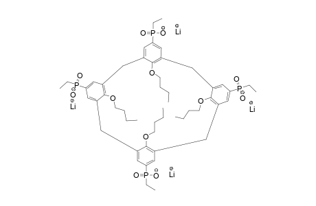 25,26,27,28-TETRABUTOXY-5,11,17,23-TETRAKIS-(HYDROXYETHYLPHOSPHORYL)-CALIX-[4]-ARENE-TETRALITHIUM-SALT