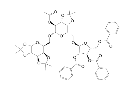 2,3,5-TRI-O-BENZOYL-ALPHA-L-ARABINO-FURANOSYL-(1->6)-2-O-ACETYL-3,4-O-ISOPROPYLIDENE-D-GALACTO-PYRANOSE-(1->6)-1,2:3,4-DI-O